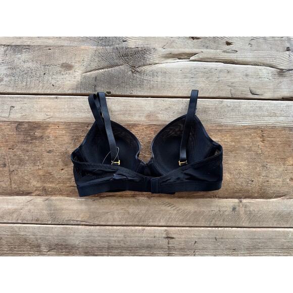 SOMA Sheer Black 32D Lightest Lift Smooth Demi Bra - Picture 2 of 2
